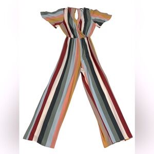 Rainbow Striped Jumpsuit XS